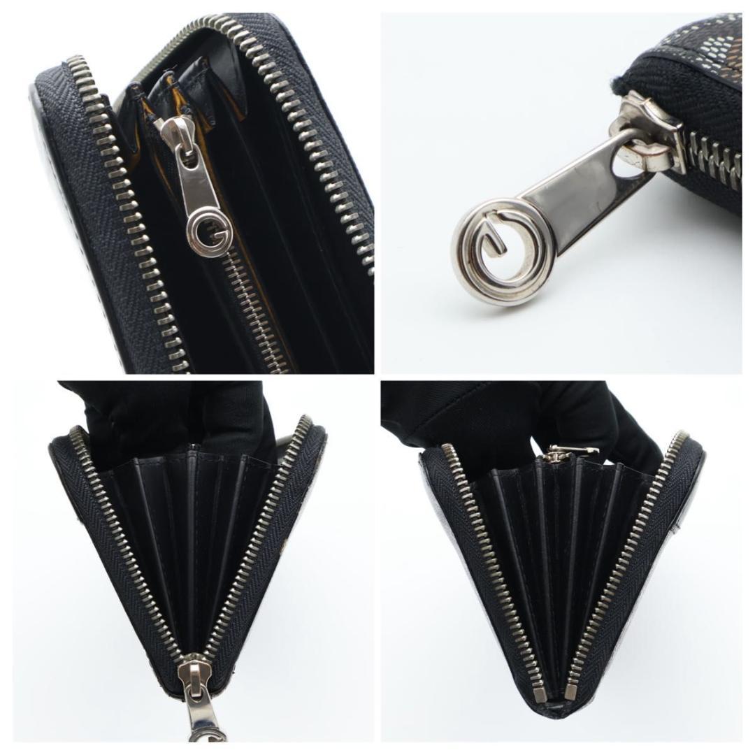 Goyard Matignon GM Black Wallet Herringbone — view 6