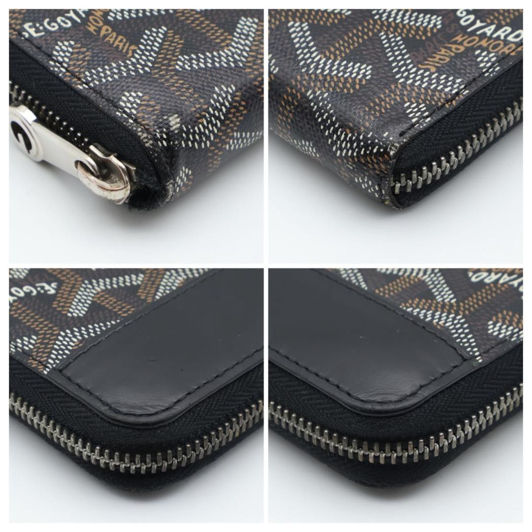 Goyard Matignon GM Black Wallet Herringbone — view 8