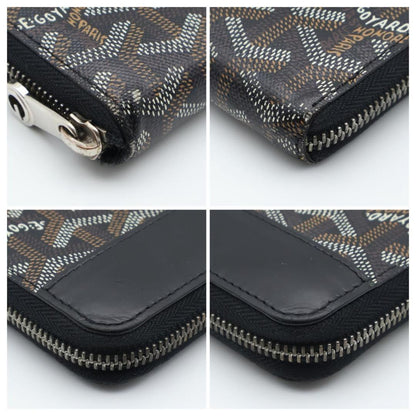 Goyard Matignon GM Black Wallet Herringbone — view 8
