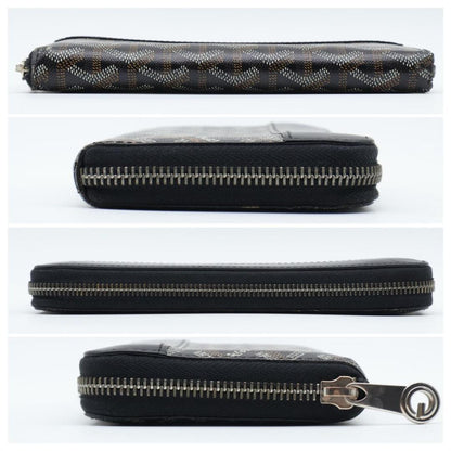 Goyard Matignon GM Black Wallet Herringbone — view 9