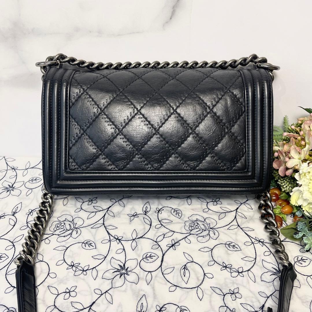 Chanel Quilted Shoulder Bag Black — view 2