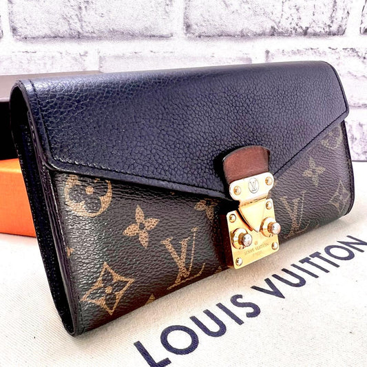 Louis Vuitton Monogram Portefeuille Pallas Noir