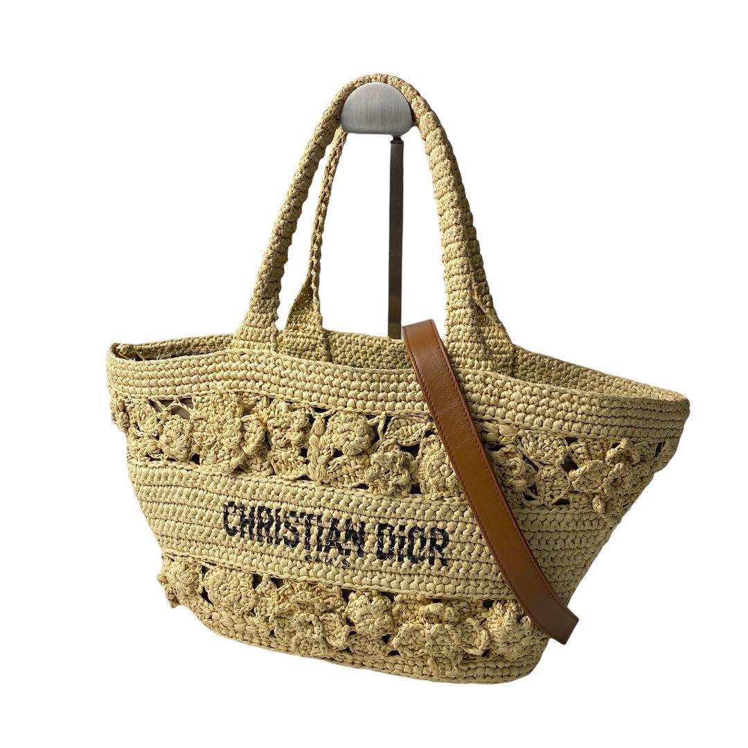 RRP 800000 Beautiful DIOR Pannier Chapeau Basket Bag Raffia