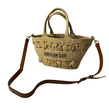 RRP 800000 Beautiful DIOR Pannier Chapeau Basket Bag Raffia