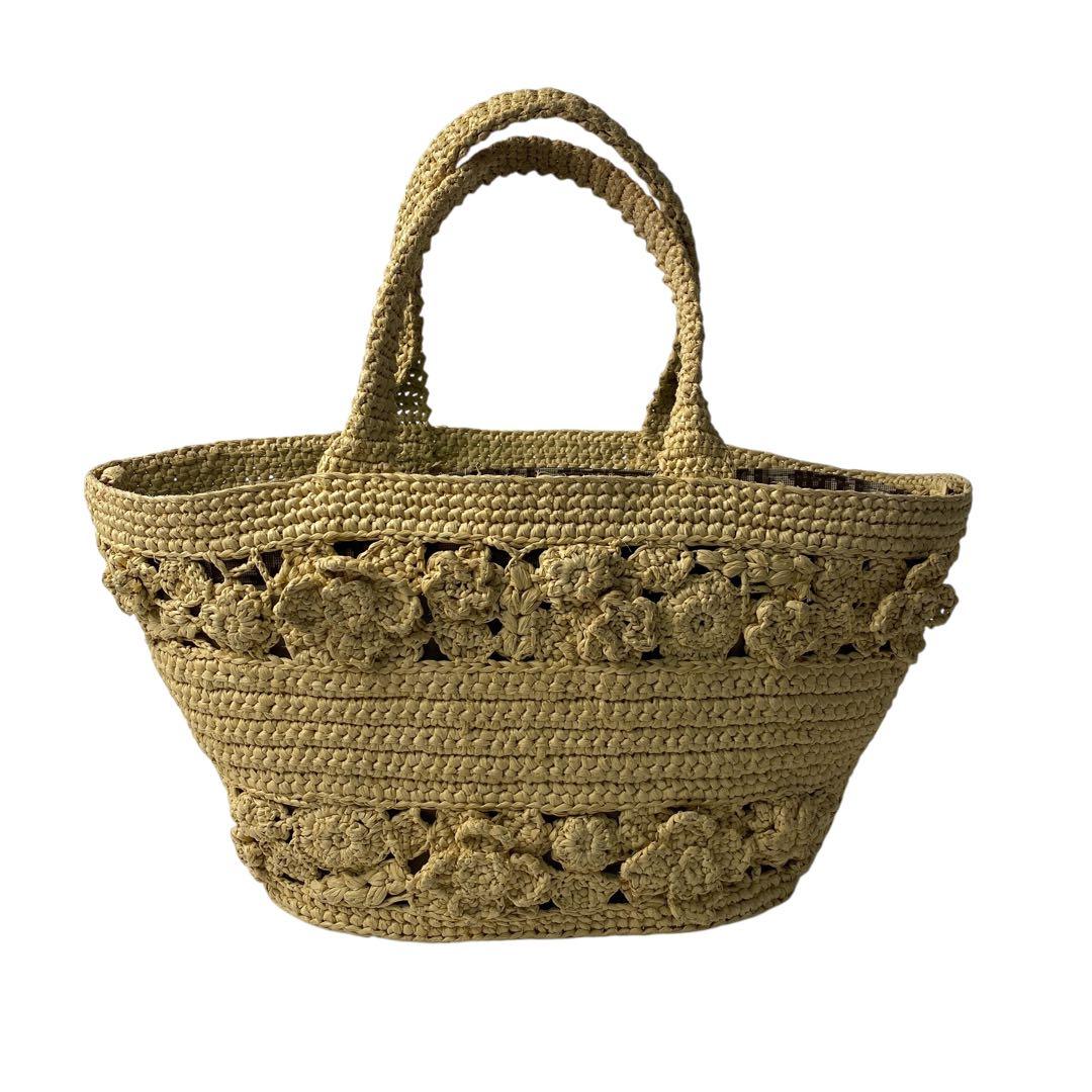 RRP 800000 Beautiful DIOR Pannier Chapeau Basket Bag Raffia