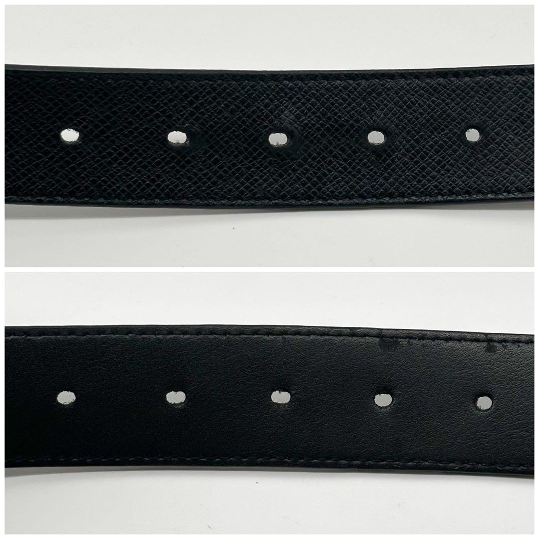 Louis Vuitton Ceinture LV Initial Taiga Black Belt — view 4