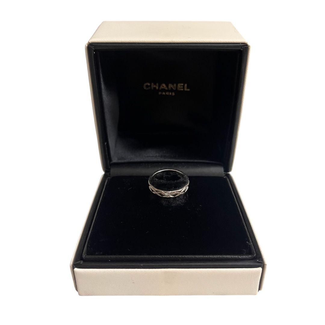 Fine Chanel J2821 Coco Crush Diamond Ring In Platinum