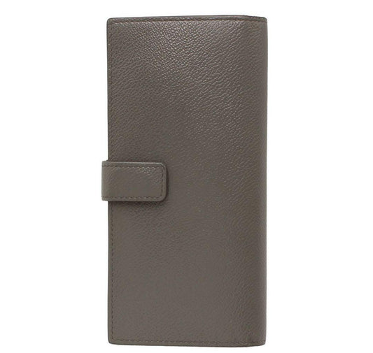 Prada Leather Bifold Long Wallet With Bill Compartment
