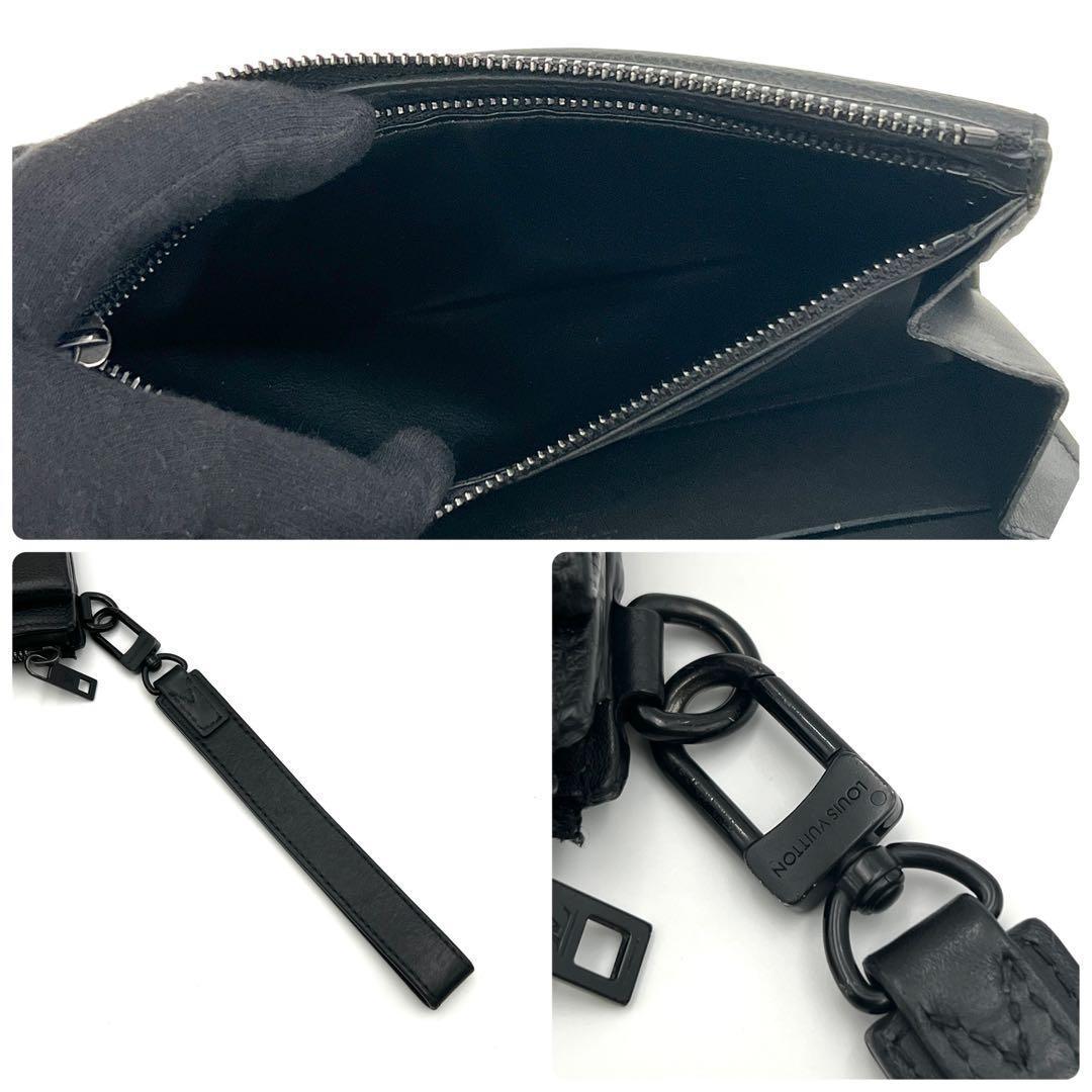 Louis Vuitton Wallet Aerogram Zippy Black Dragonne