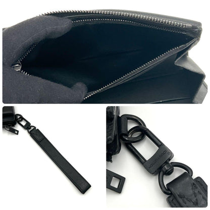 Louis Vuitton Wallet Aerogram Zippy Black Dragonne