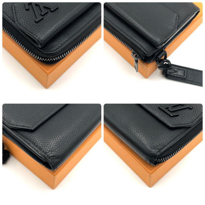 Louis Vuitton Wallet Aerogram Zippy Black Dragonne