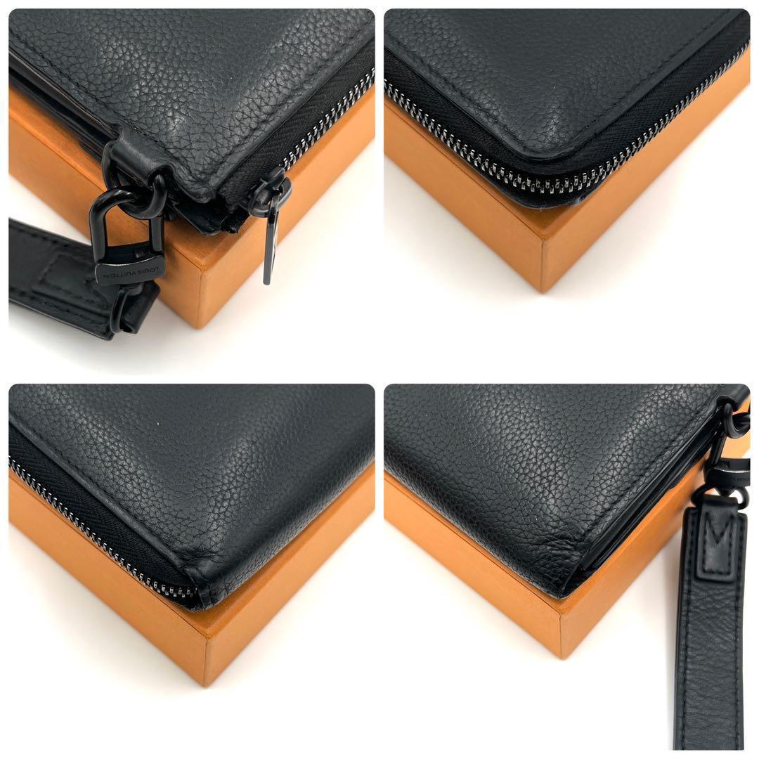 Louis Vuitton Wallet Aerogram Zippy Black Dragonne
