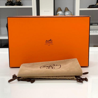 Hermes Leather Chaine D'ancre Loafer Navy