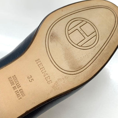 Hermes Leather Chaine D'ancre Loafer Navy