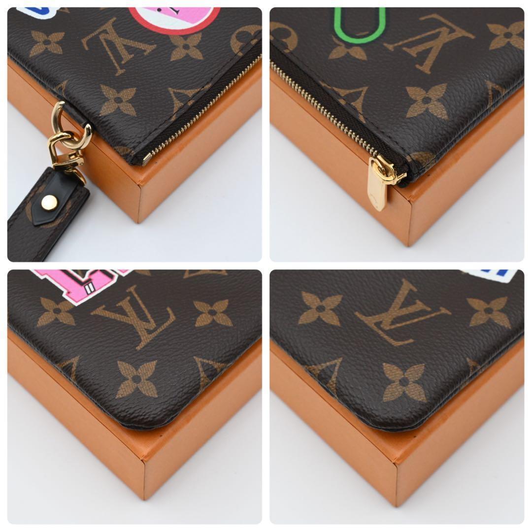 Louis Vuitton Monogram City Pouch Patches Collection Brown — view 5