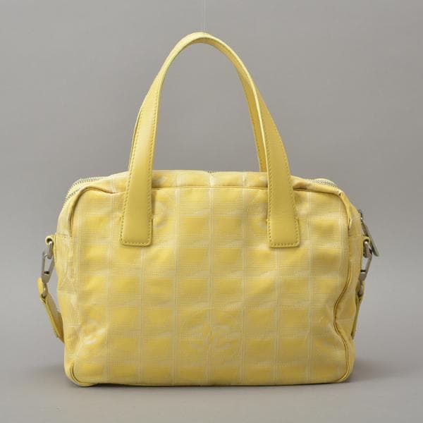◇chanel New Travel Line 2WAY Handbag Coco Mark Yellow