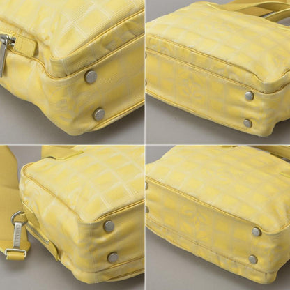 ◇chanel New Travel Line 2WAY Handbag Coco Mark Yellow