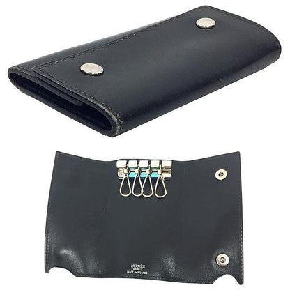 Hermes Key Case Serie Etuit Cles 4 Black Aq11273