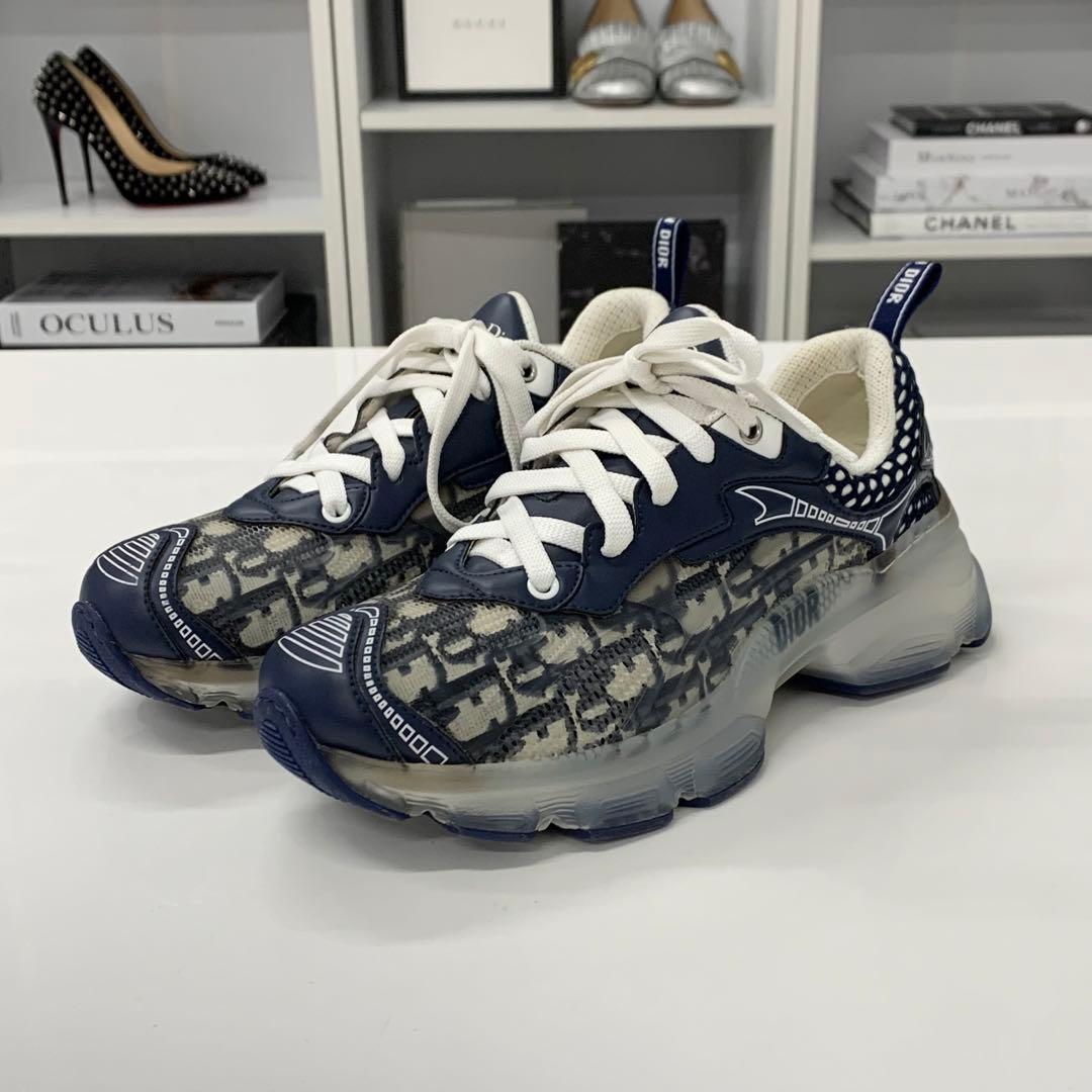 Dior Vibe Leather Rubber Sneakers — view 3
