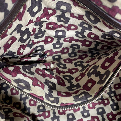 Gucci GG Sherry Line Tote Bag Brown Leather Logo — view 6