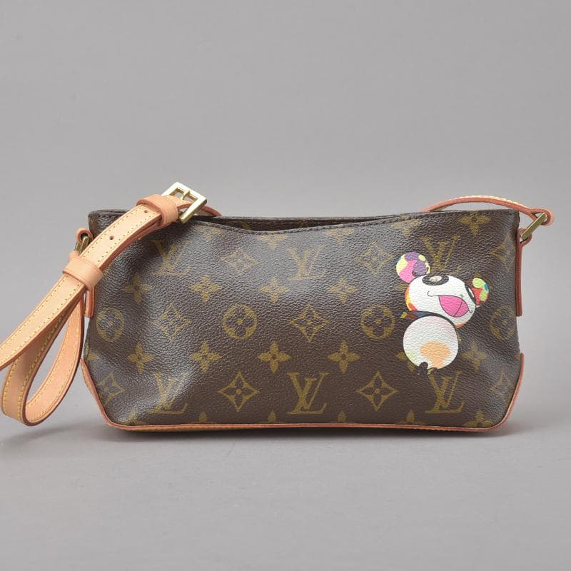 Unused◇ Louis Vuitton Trotter Monogram Panda Shoulder Bag With Box By Takashi