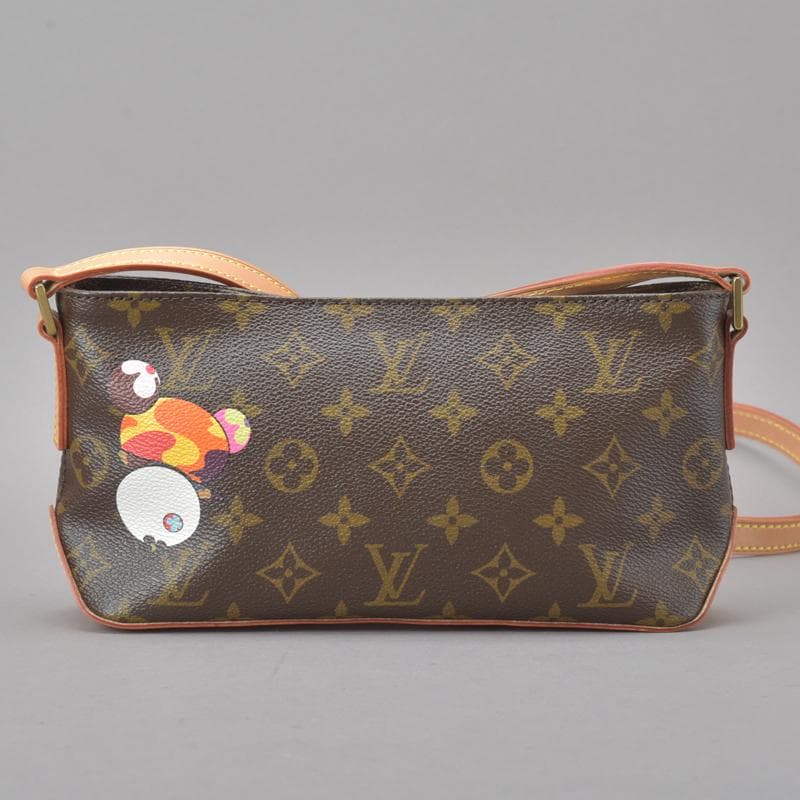 Unused◇ Louis Vuitton Trotter Monogram Panda Shoulder Bag With Box By Takashi