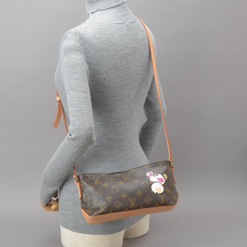 Unused◇ Louis Vuitton Trotter Monogram Panda Shoulder Bag With Box By Takashi