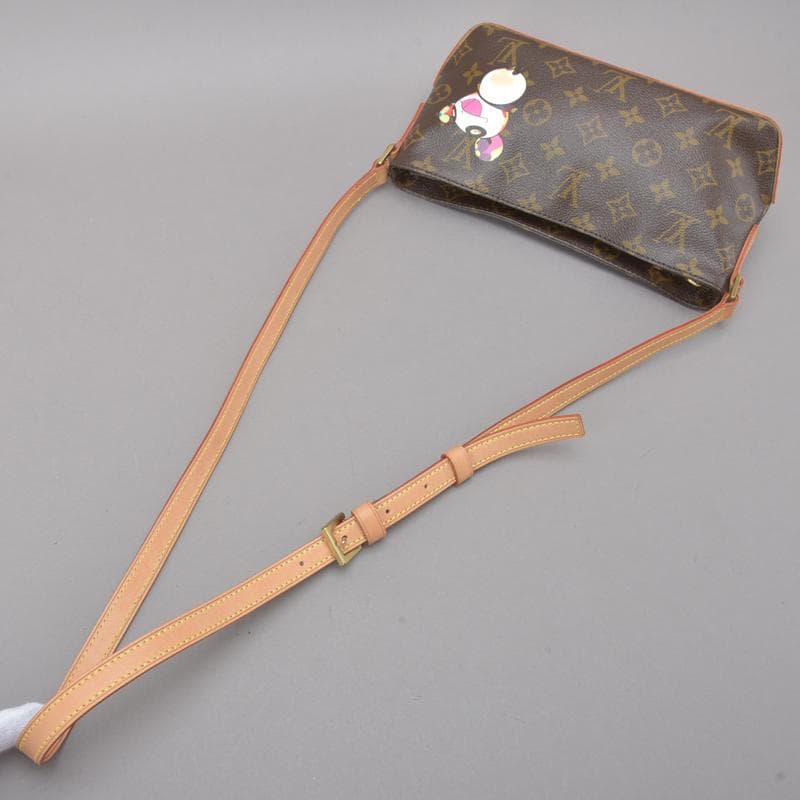 Unused◇ Louis Vuitton Trotter Monogram Panda Shoulder Bag With Box By Takashi
