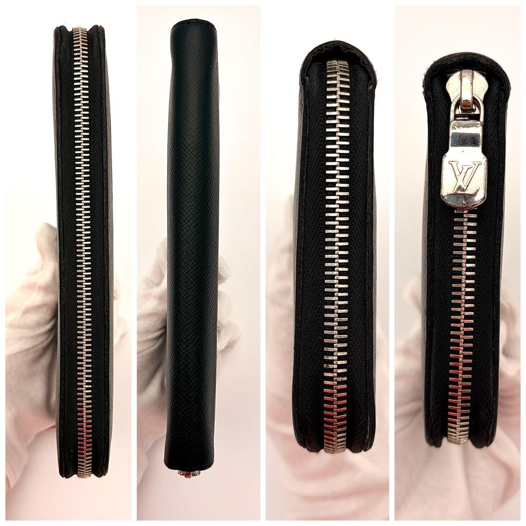 Louis Vuitton Wallet Taiga Zippy Organizer NM Black — view 8