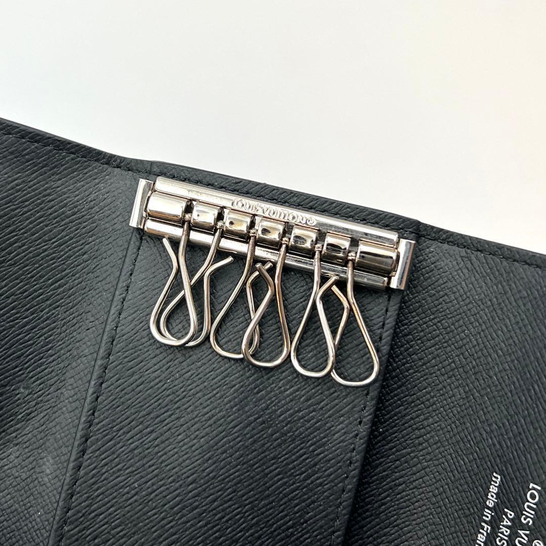 Louis Vuitton Monogram Eclipse Key Case Multicles 6 Black Key Holder — view 4