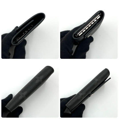 Louis Vuitton Monogram Eclipse Key Case Multicles 6 Black Key Holder — view 6