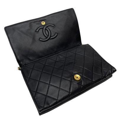 Chanel Quilted Lambskin Circle Logo Chain Shoulder Bag — view 6