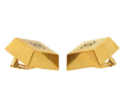 Chanel Coco Mark Square Earrings