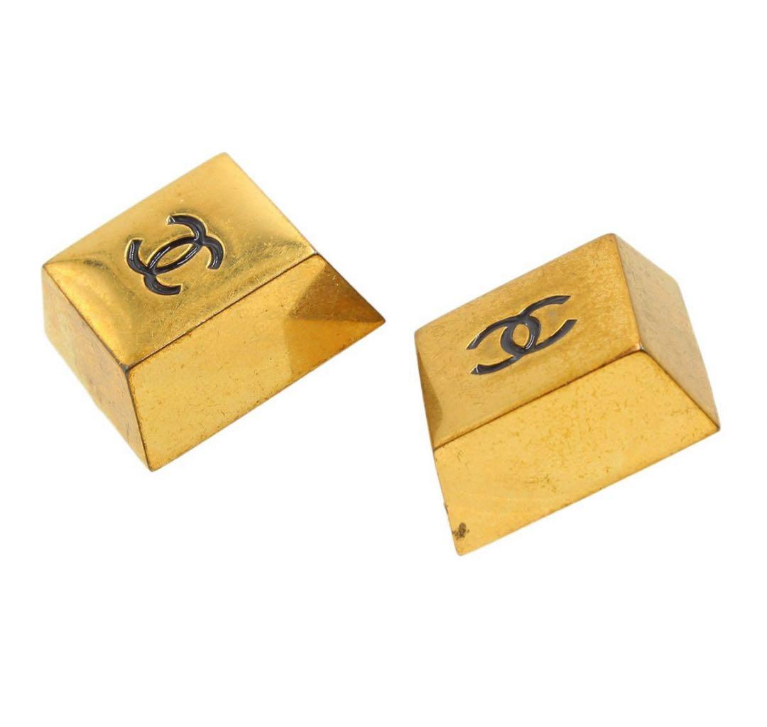 Chanel Coco Mark Square Earrings