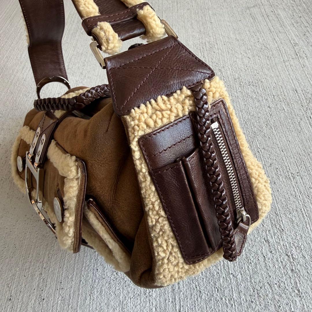 Dior Shoulder Bag Shearling — view 2