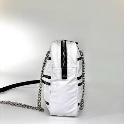 Chanel Cruise Line la Pausa Chain Shoulder Bag White — view 4