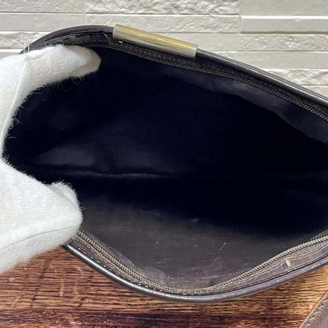 Dior Trotter Canvas Leather Shoulder Bag Pouch