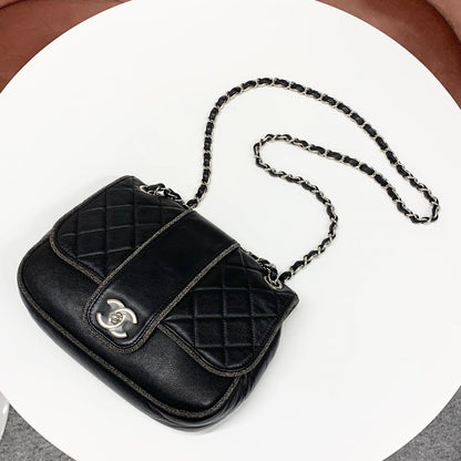 Chanel Chanel Quilted Lambskin Turnlock Shoulder Bag