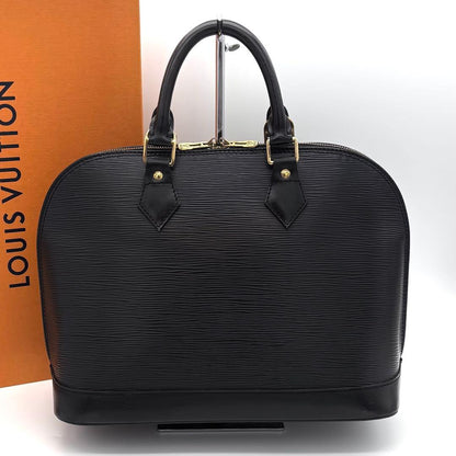 Louis Vuitton Epi Alma PM Handbag Noir Black Gold