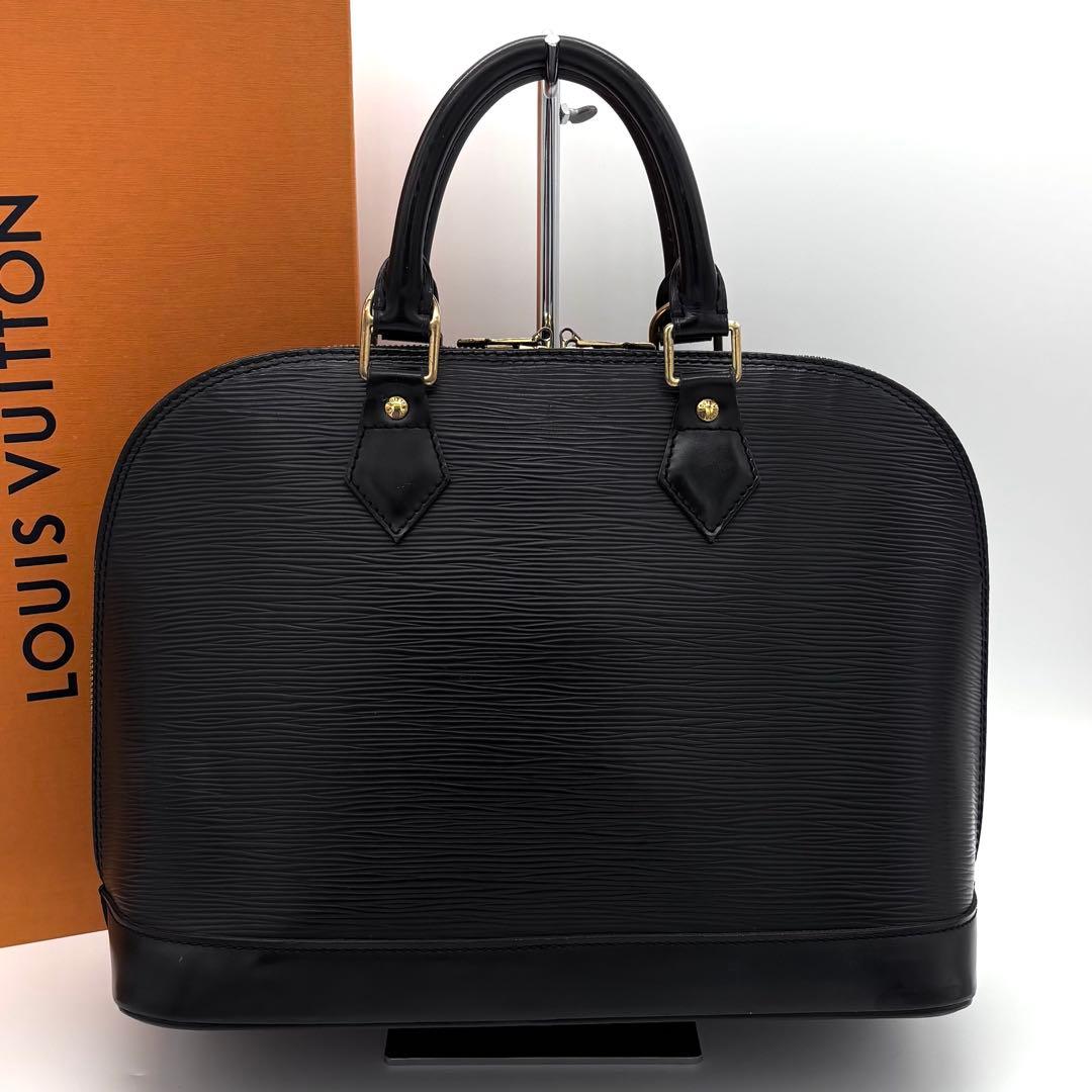 Louis Vuitton Epi Alma PM Handbag Noir Black Gold — view 2
