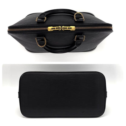 Louis Vuitton Epi Alma PM Handbag Noir Black Gold — view 5