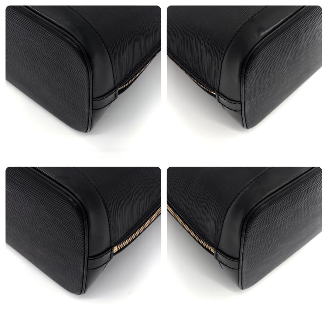 Louis Vuitton Epi Alma PM Handbag Noir Black Gold — view 6