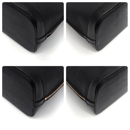 Louis Vuitton Epi Alma PM Handbag Noir Black Gold — view 6