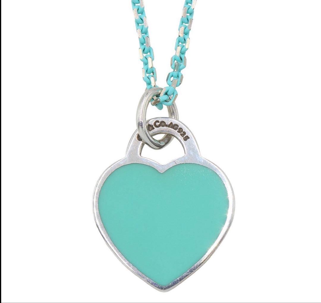 Tiffany & Co Enamel Return to Tiffany Heart Necklace — view 4
