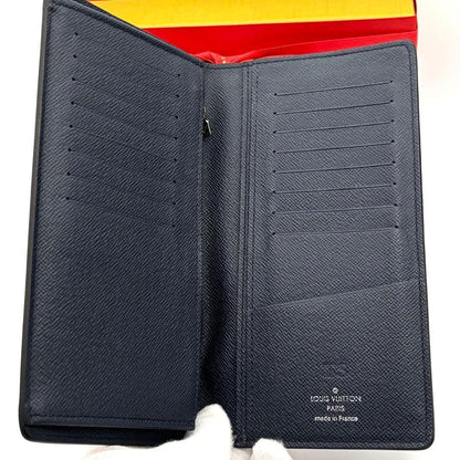 Louis Vuitton Newshape Navy Epi Portefeuille Brazza Wallet — view 3