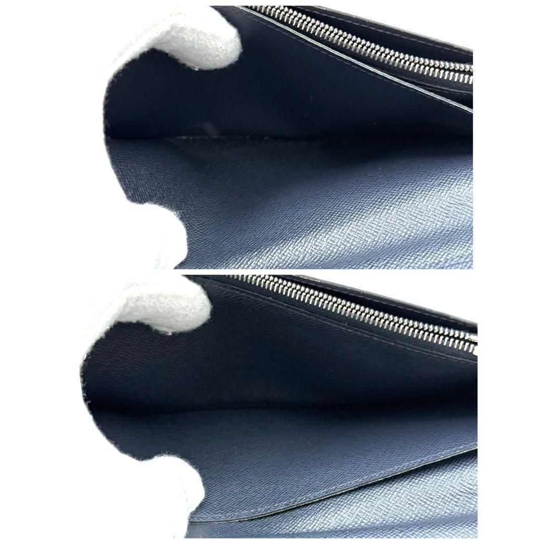 Louis Vuitton Newshape Navy Epi Portefeuille Brazza Wallet — view 5