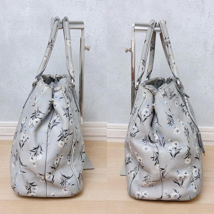 Prada Saffiano Galleria 2-Way Tote Bag Floral Pattern — view 4