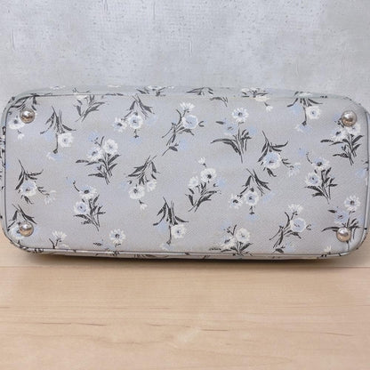 Prada Saffiano Galleria 2-Way Tote Bag Floral Pattern — view 5