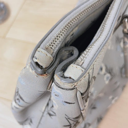 Prada Saffiano Galleria 2-Way Tote Bag Floral Pattern — view 8