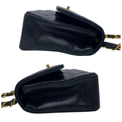Chanel Lambskin Mini Quilted Chain Shoulder Bag Compact — view 5